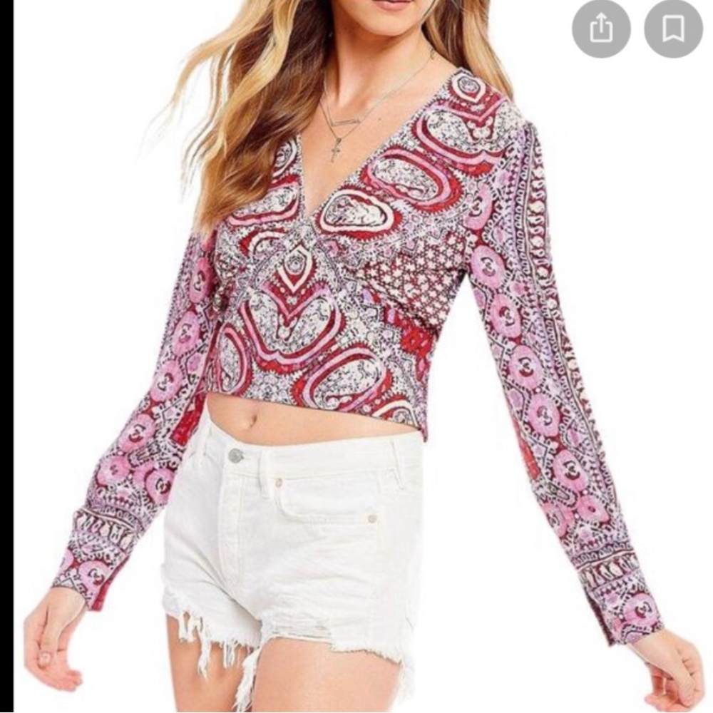 Free People Wild and Free cropped top